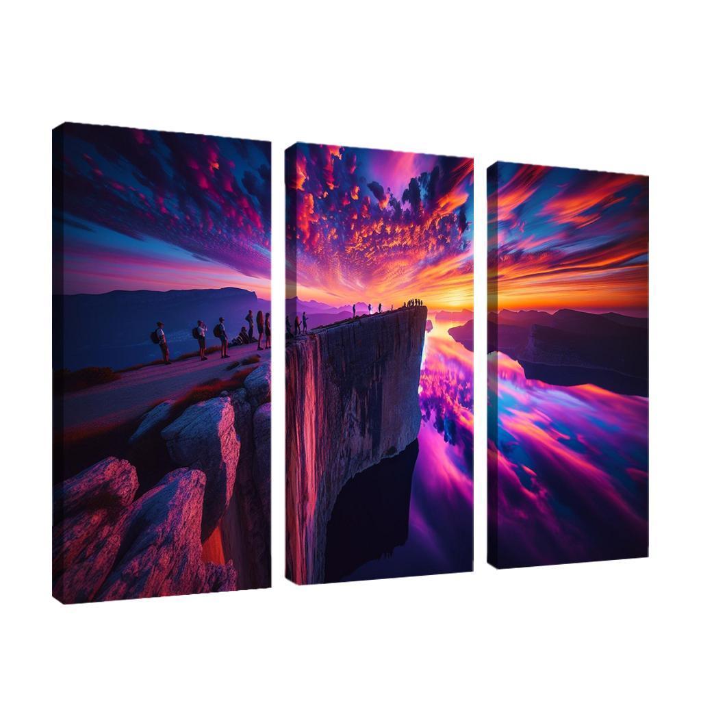 Sunset Ridge Cliffside Viewpoint Art Trends