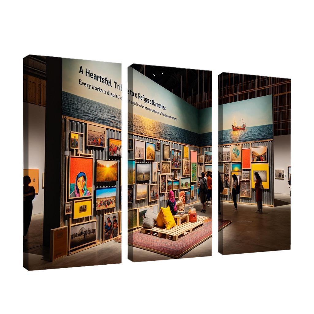 Reflections Of Resilience Art On Refugee Experiences Framed Paintings