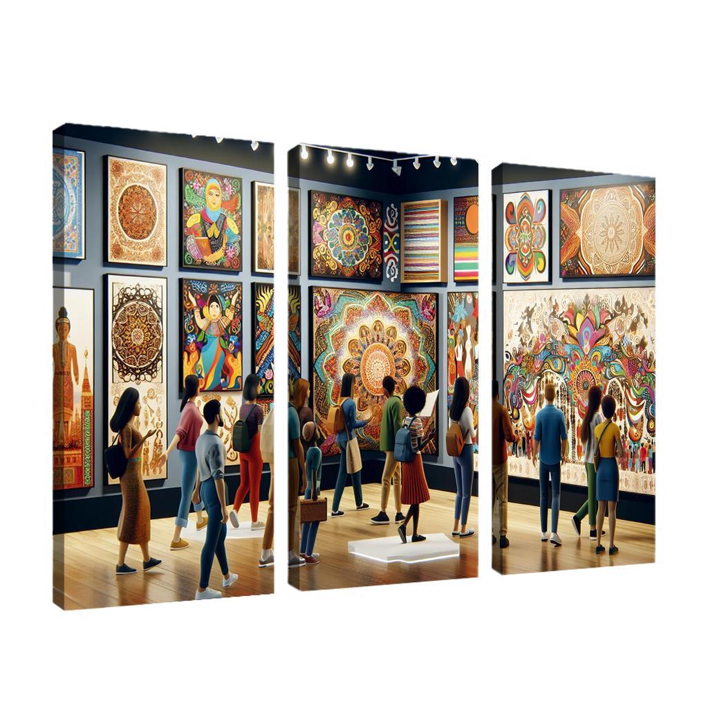 Bridging Cultures Artistic Expressions Of Unity Framed Paintings