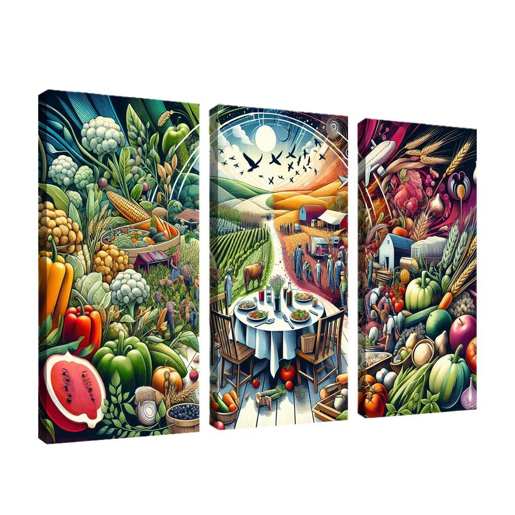 The Fabric Of Life Understanding Food Systems Custom Paintings Frame