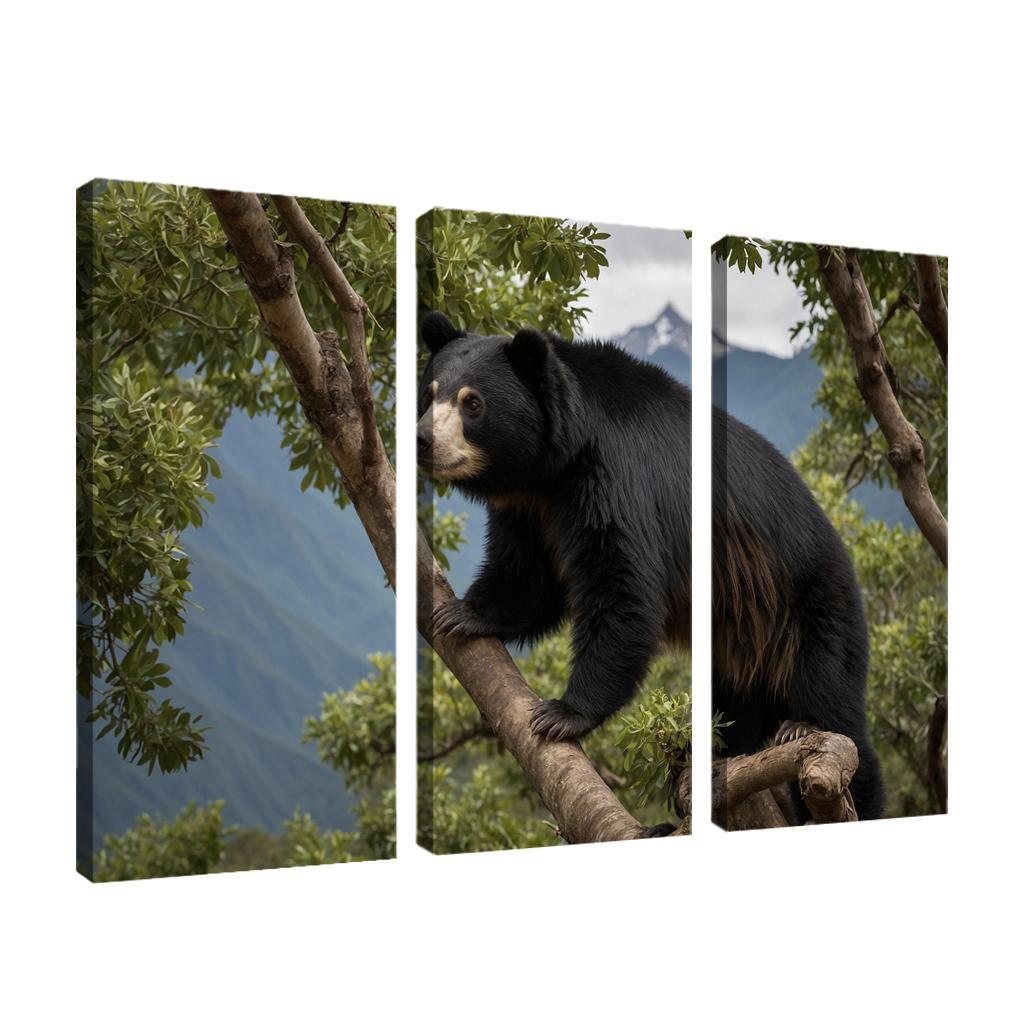 The Captivating Spectacled Bear South America's Only Bear Oil Paintings Frame