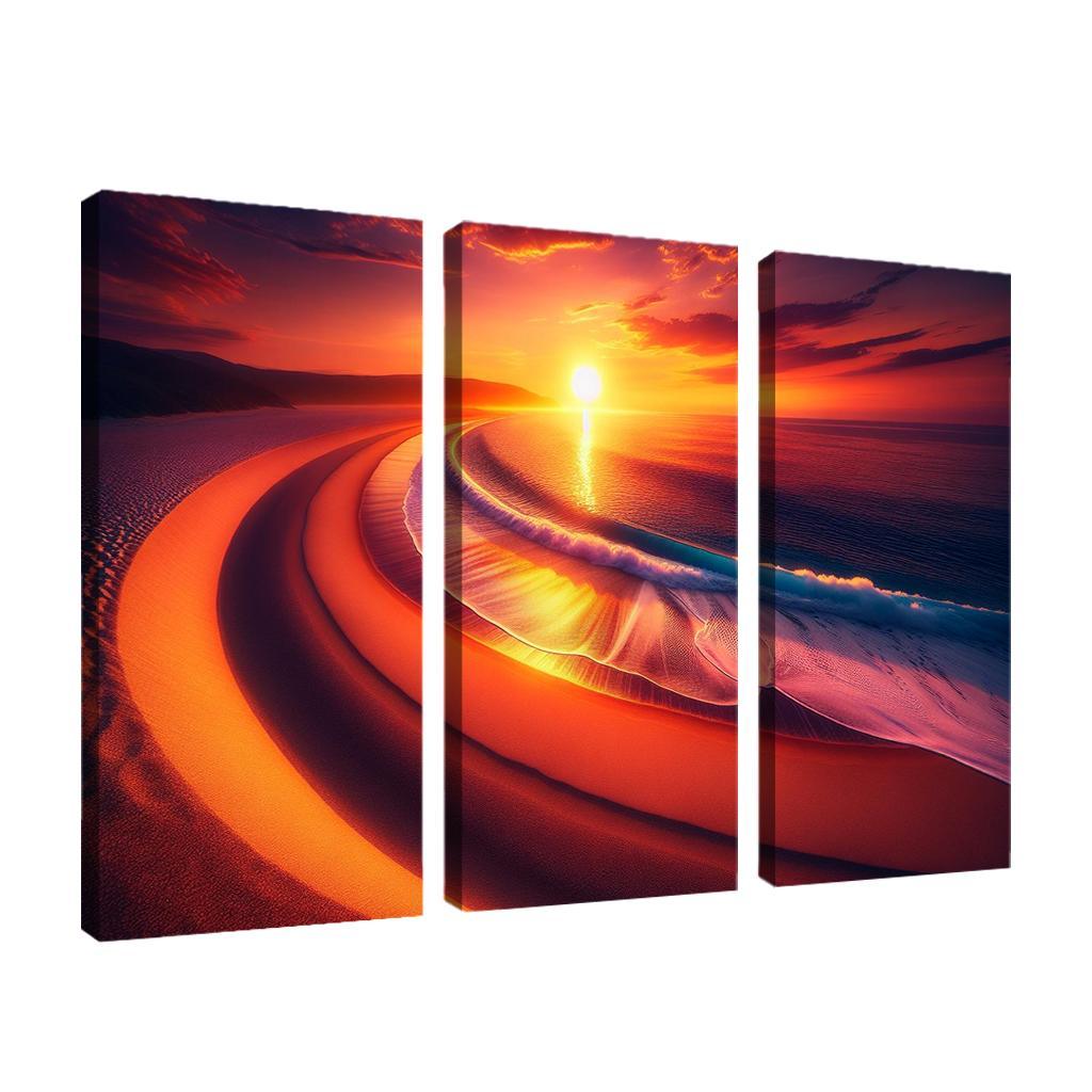 Crescent Moon Beach Premium Artwork Frames