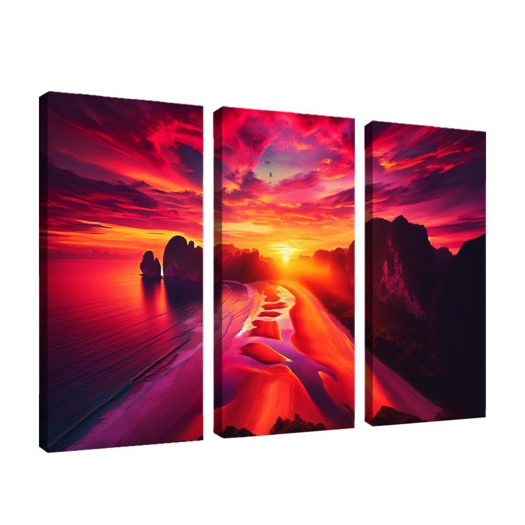 Sun-kissed Bluffs Scenic Lookout Custom Paintings Frame