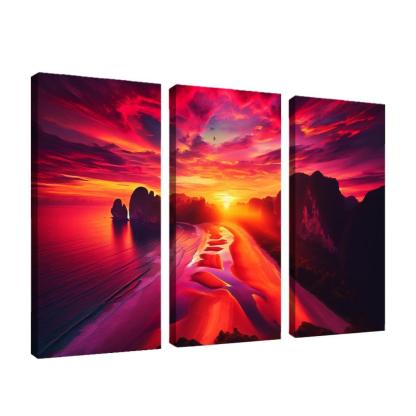 Sun-kissed Bluffs Scenic Lookout Custom Paintings Frame