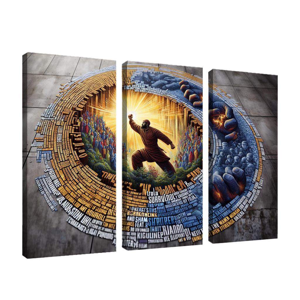 Tales Of Survival The Fight Against Domestic Violence Custom Paintings Frame