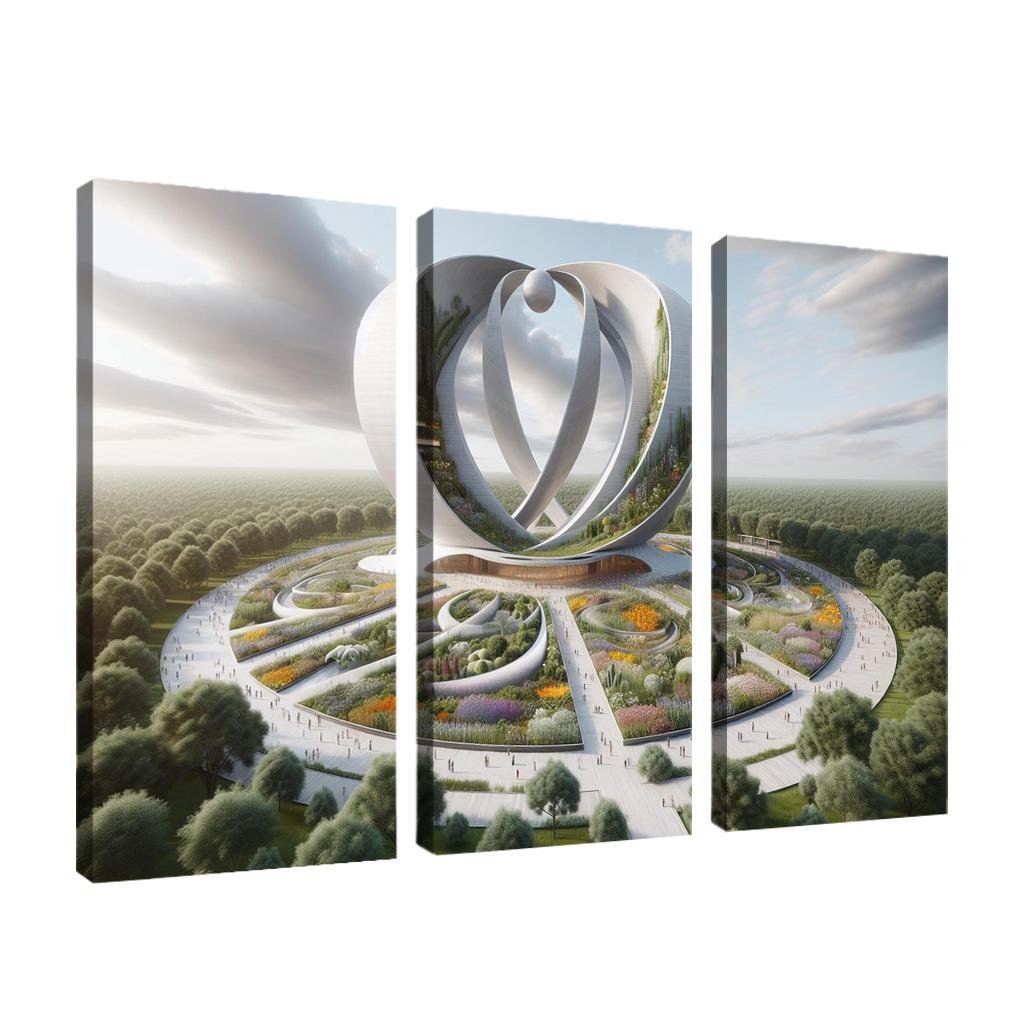 Symbolic Structures Of Peace Custom Paintings Frame