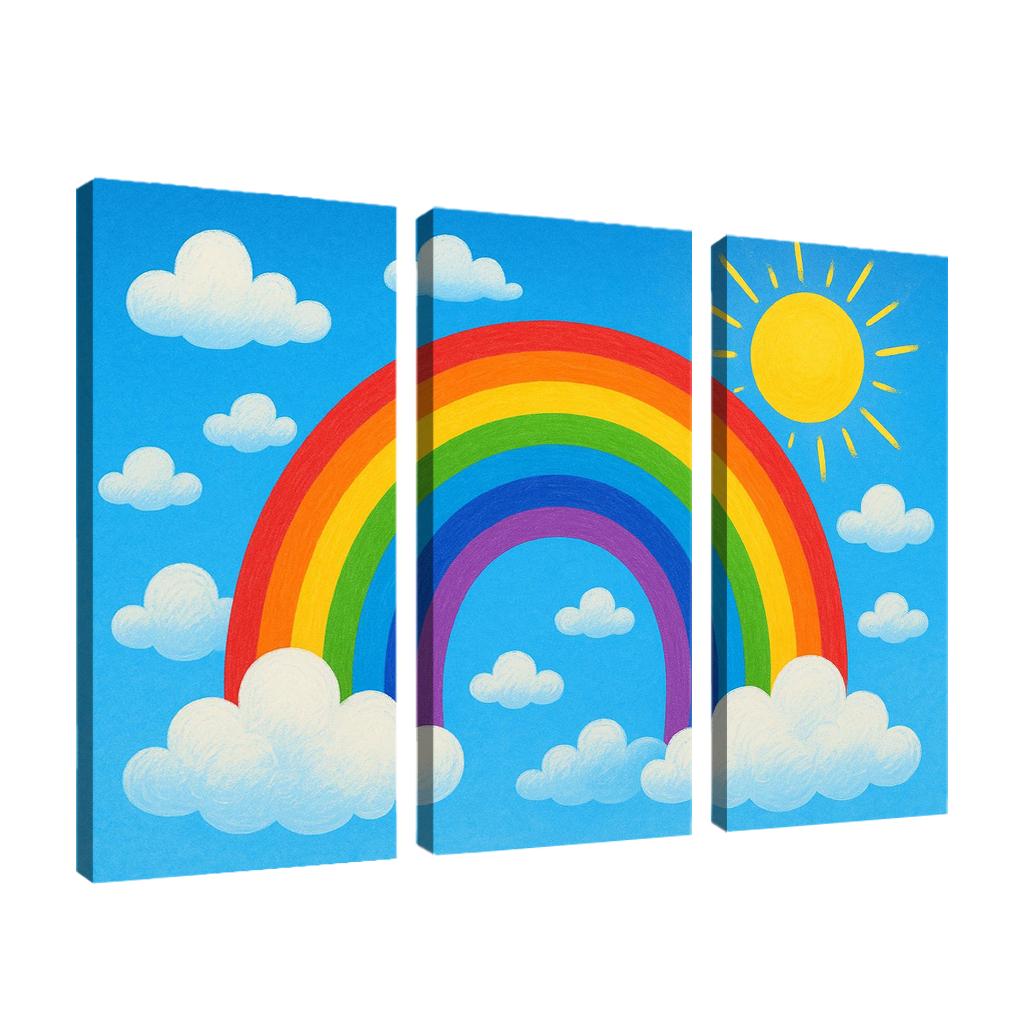 Radiant Rainbow Sky Premium Artwork Frames