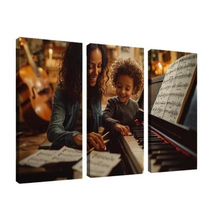 A Symphony Of Love A Mothers Unforgettable Melodies Canvas Paintings Frame