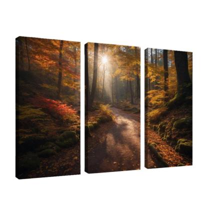 The Exquisite Allure Of Autumn Forest Trails Oil Paintings Frame