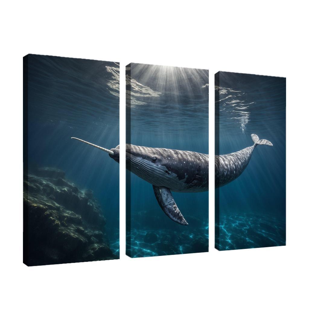 The Enigmatic Narwhal The Unicorn Of The Sea Framed Paintings