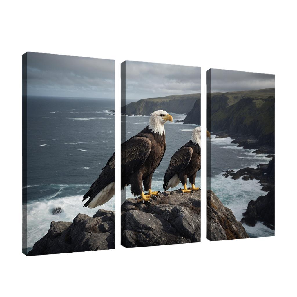 The Magnificent Steller's Sea Eagle Ocean's Sovereign Oil Paintings Frame