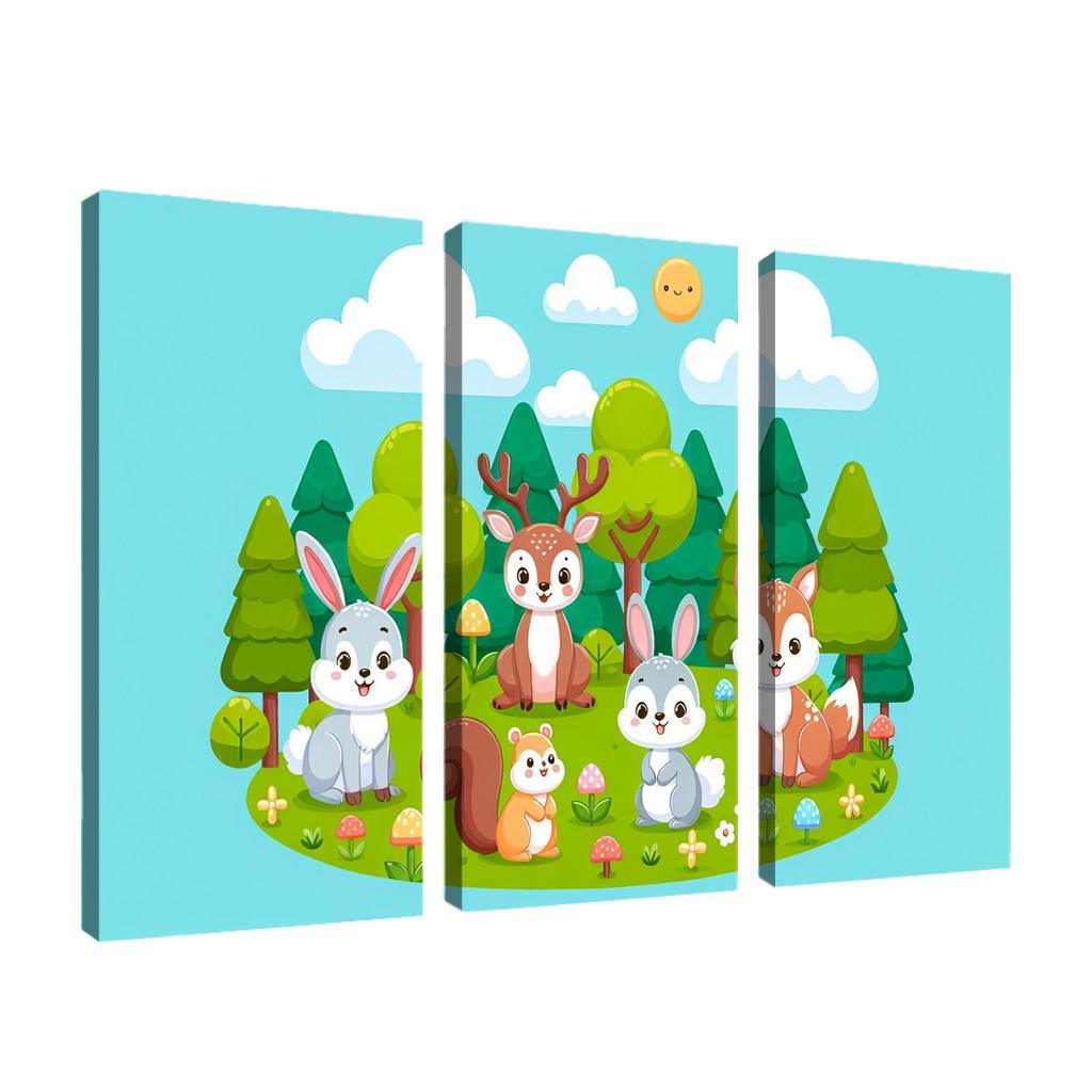 Friendly Forest Friends Premium Artwork Frames