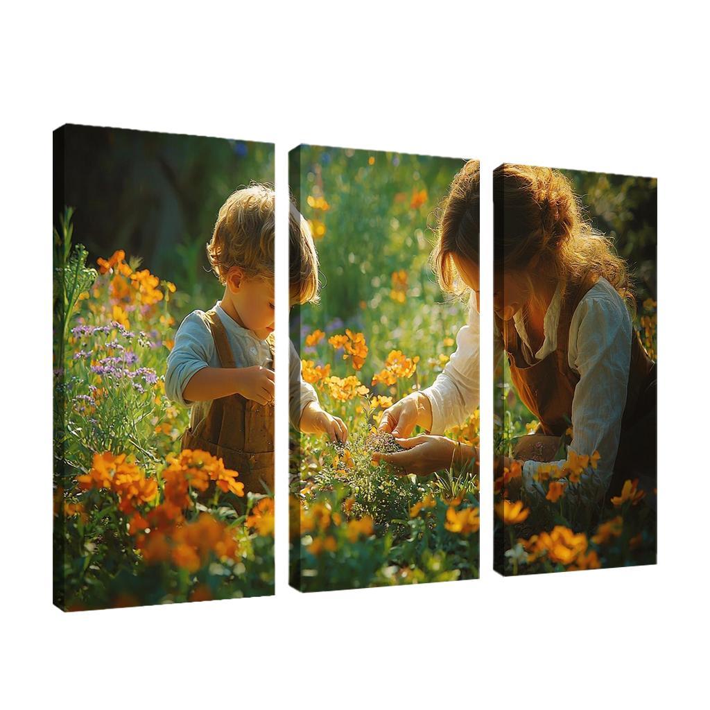 A Garden Of Hope A Mothers Nurturing Spirit Canvas Paintings Frame