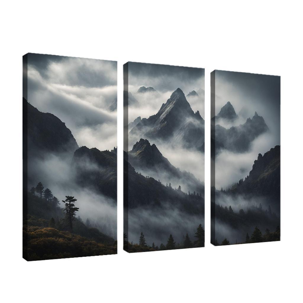 The Majestic Peaks Of Misty Mountain Range Art Trends