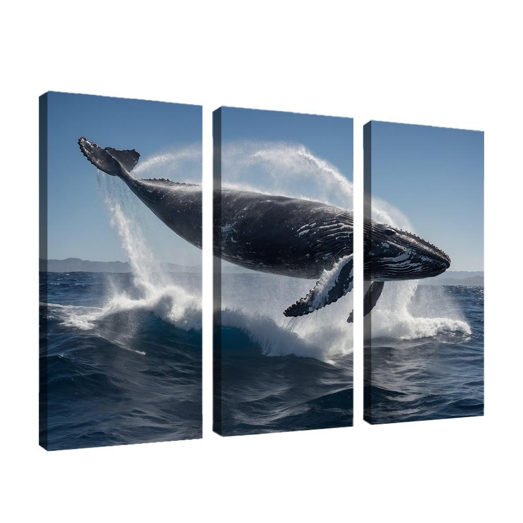 The Graceful Humpback Whale Multi-panel Paintings