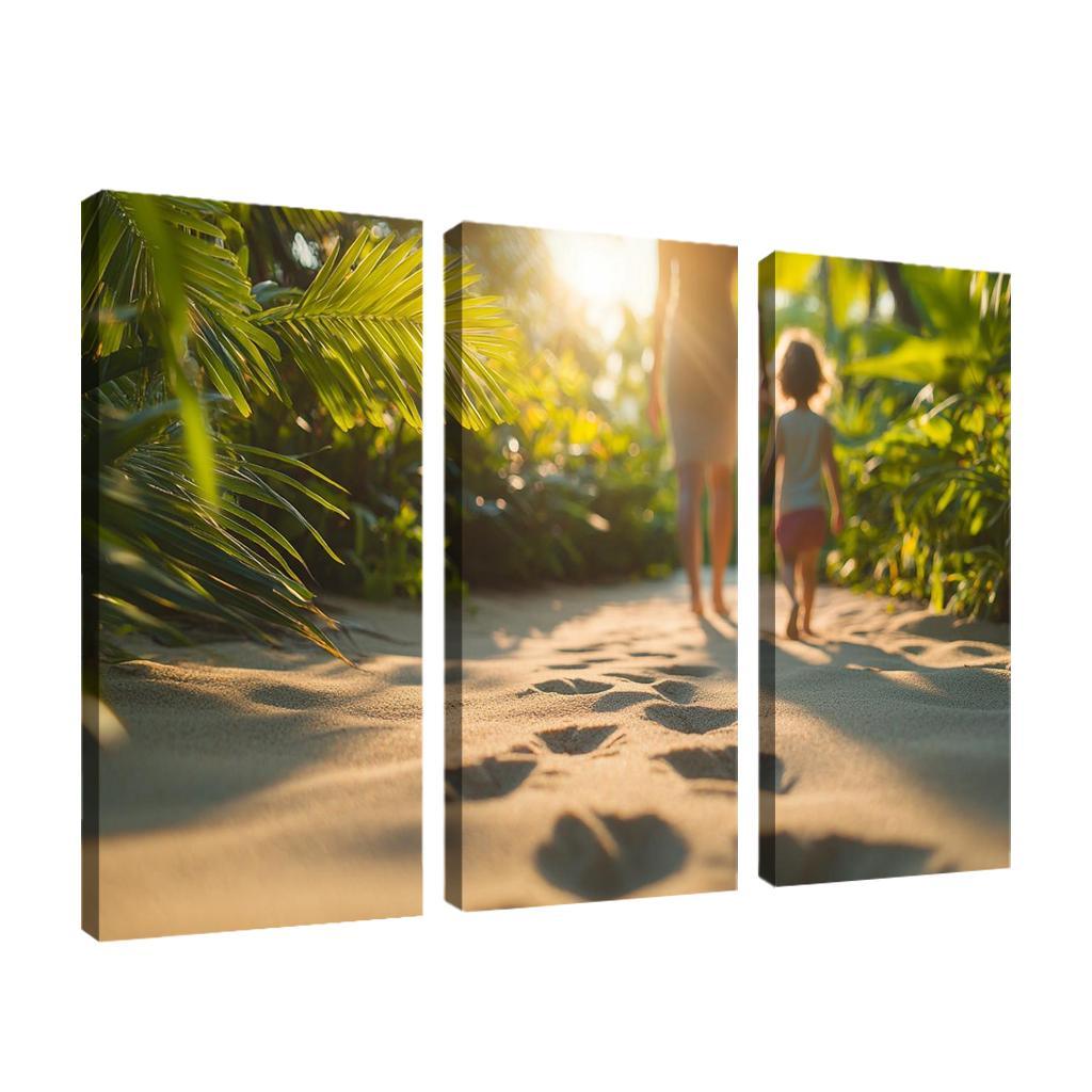 Footprints On The Path A Mothers Journey Custom Paintings Frame