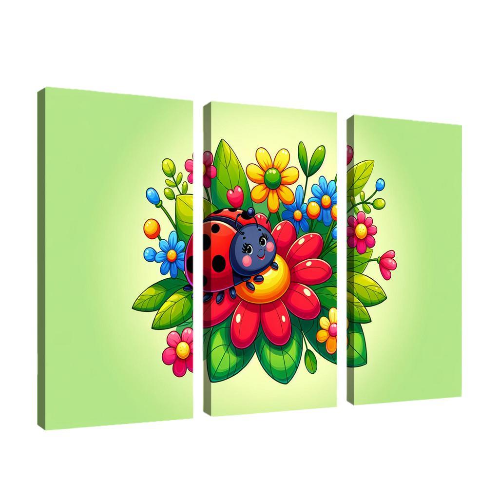 Loving Ladybug Modern Paintings Frame