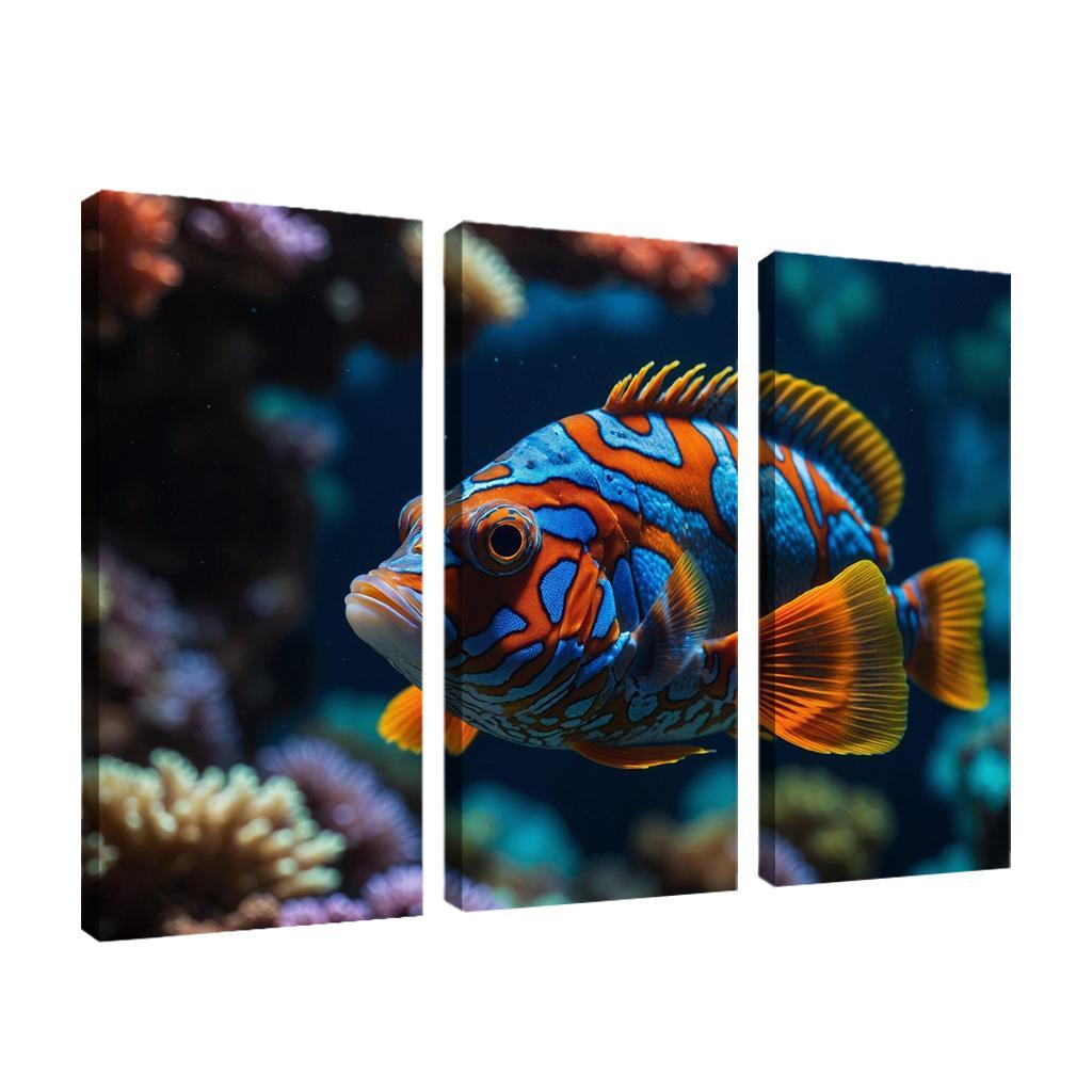 The Colorful Mandarinfish Multi-panel Paintings