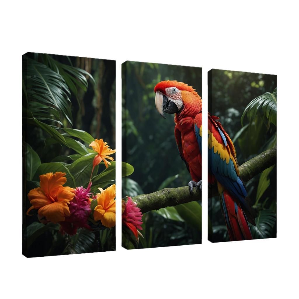 The Vibrant Scarlet Macaw Jewel Of The Rainforest Framed Paintings
