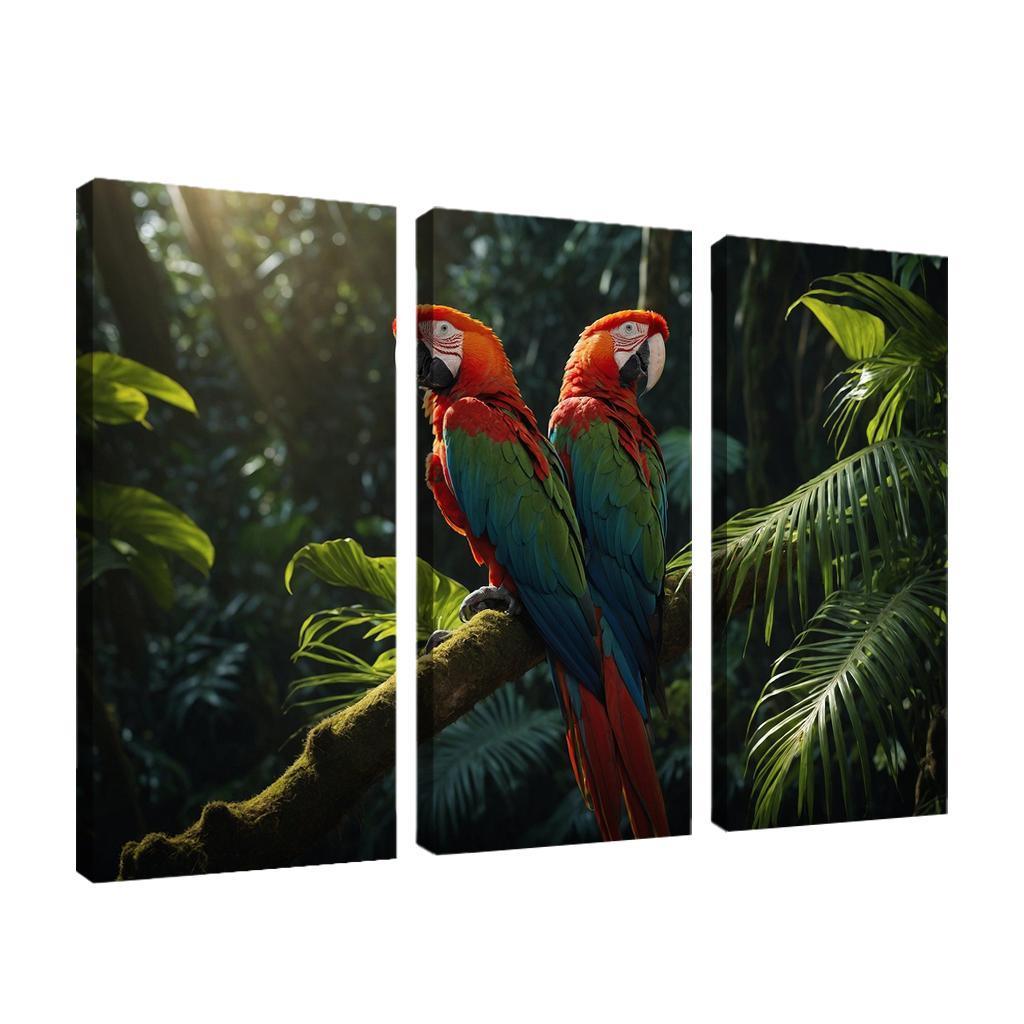 The Colorful Amazonian Macaw Jewel Of The Rainforest Canvas Paintings Frame