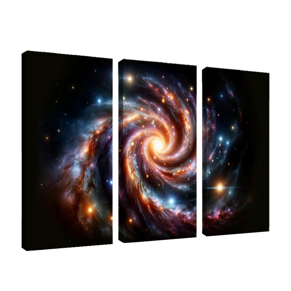 The Complex Structure Of Spiral Galaxies Abstract Paintings Frame