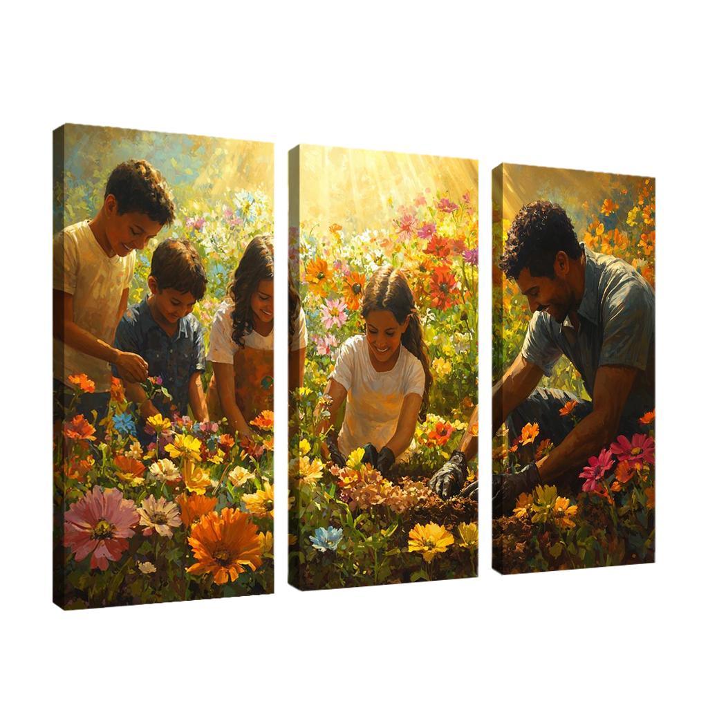 A Mother's Garden Nurtured By Love Modern Paintings Frame