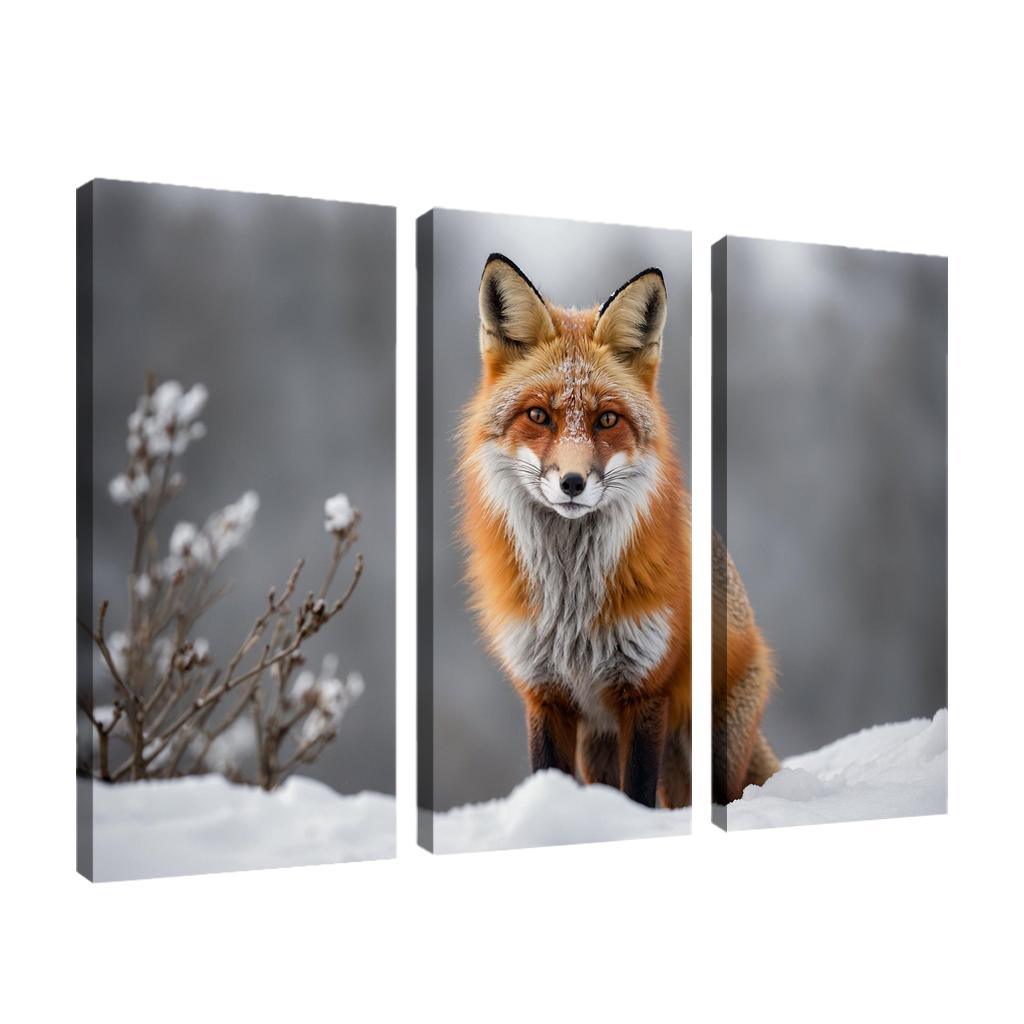 The Majestic Red Fox Master Of Adaptation Canvas Paintings Frame