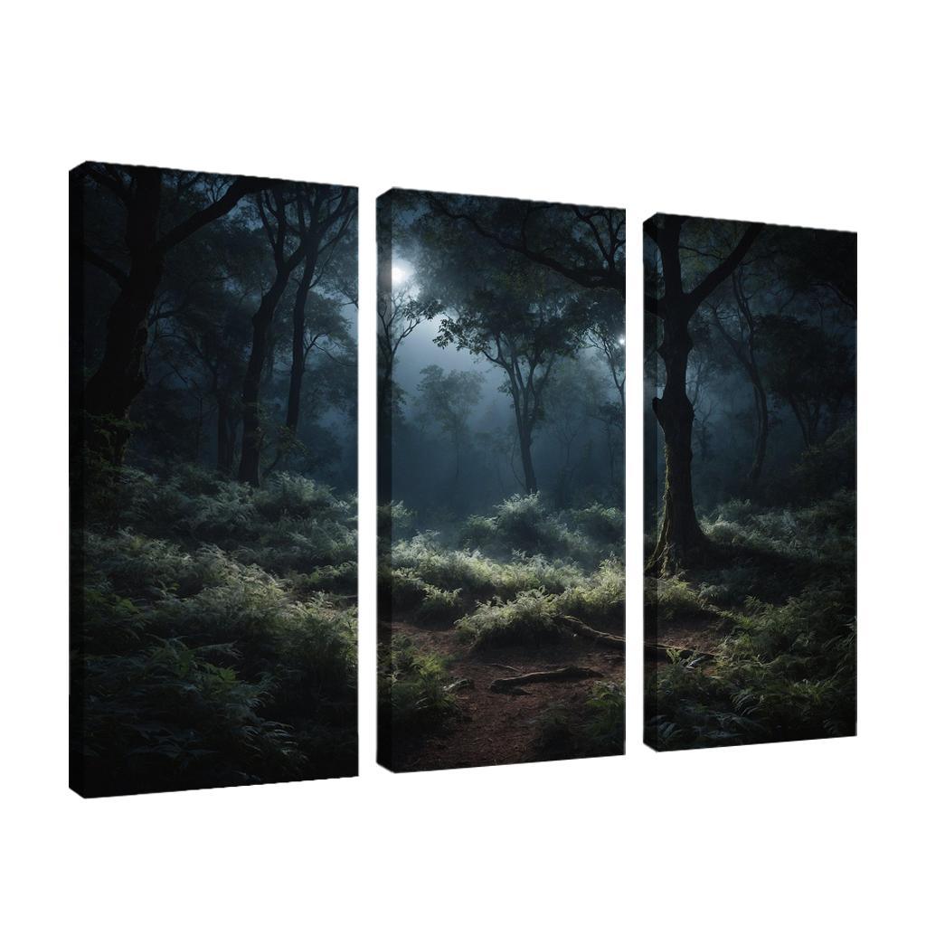 The Enchanted Glade Of Moonlit Foliage Oil Paintings Frame