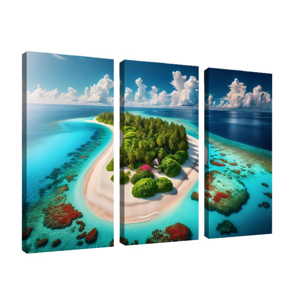 Island Escape Tropical Island Adventure Premium Artwork Frames