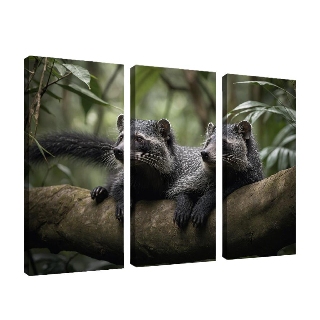 The Charming Binturong The Bearcat Of The Rainforest Canvas Paintings Frame