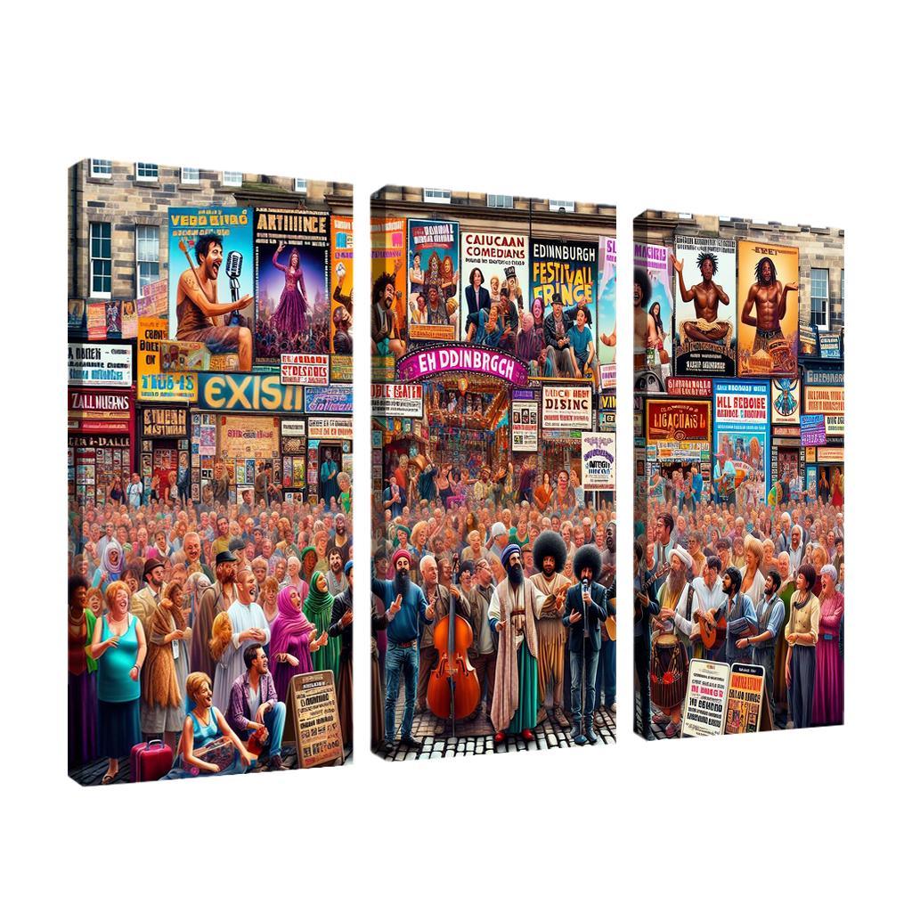Edinburgh Festival Fringe - Scotland Framed Paintings