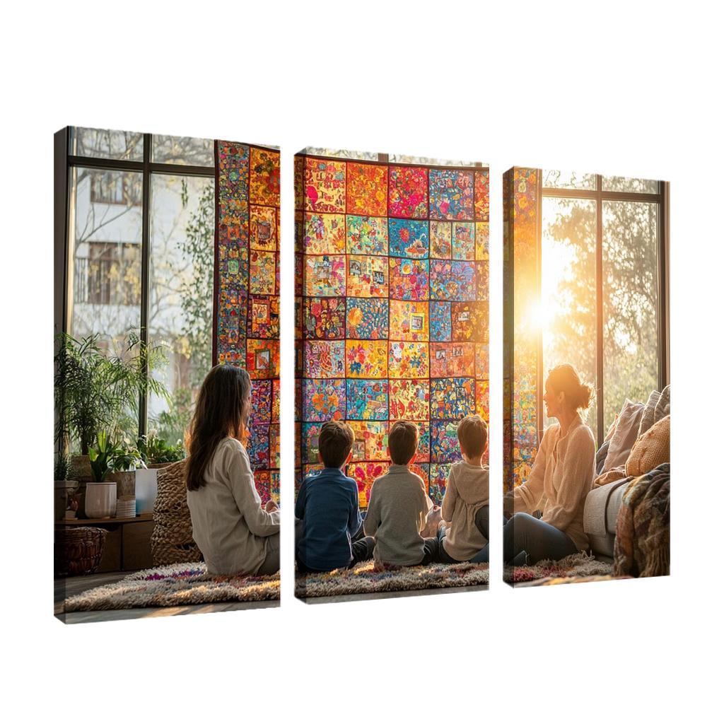 Woven Hearts The Tapestry Of Togetherness Custom Paintings Frame
