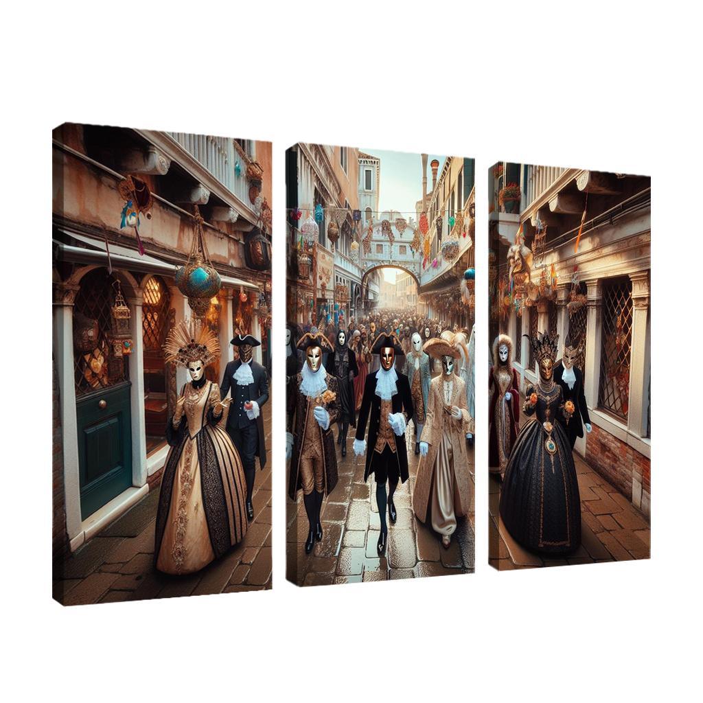 Venice Carnival Canvas Paintings Frame