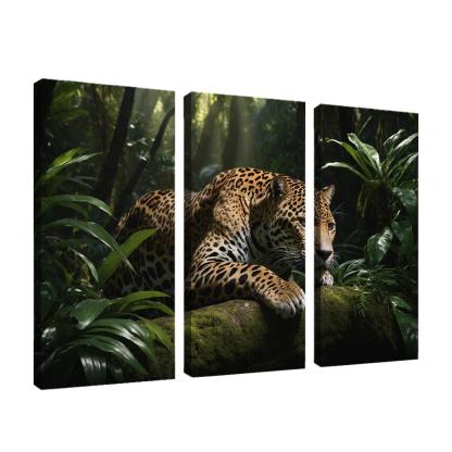The Mighty Jaguar Stealthy Forest Predator Canvas Paintings Frame