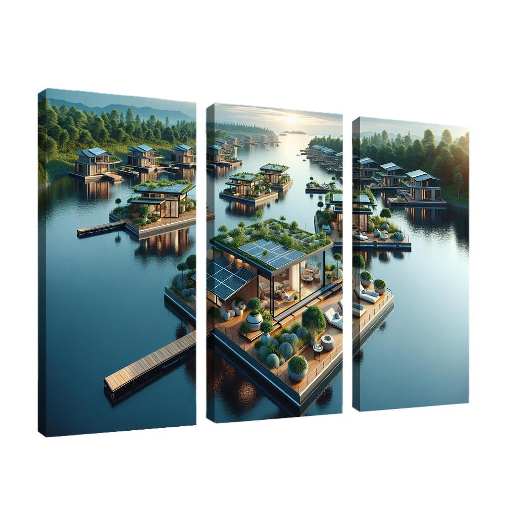 Floating Architecture Custom Paintings Frame
