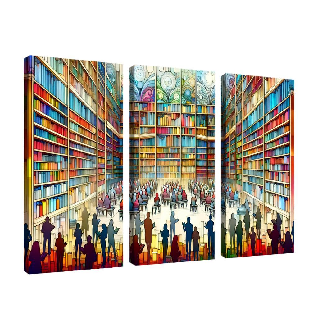 Words Unseen The Impact Of Literacy And Education Multi-panel Paintings