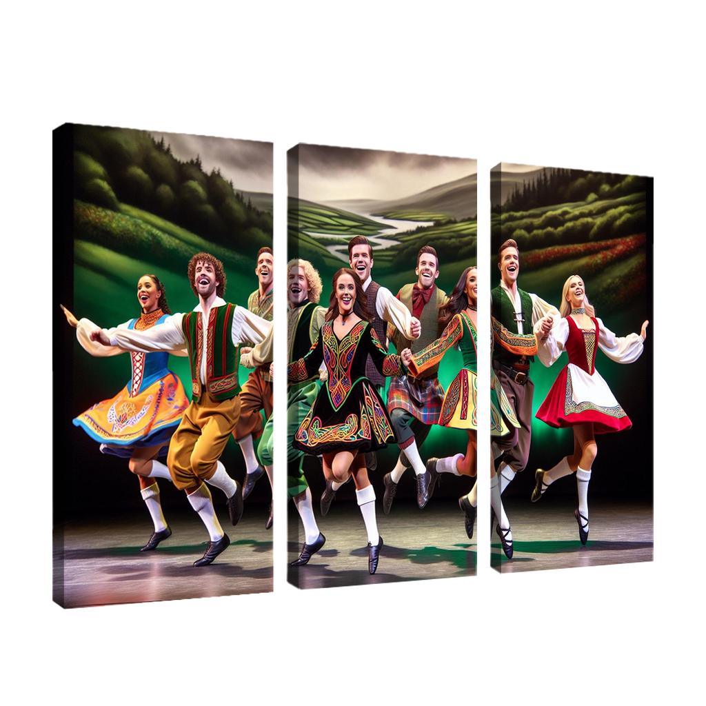 Celtic Dance The Rhythm Of The Emerald Isle Modern Paintings Frame