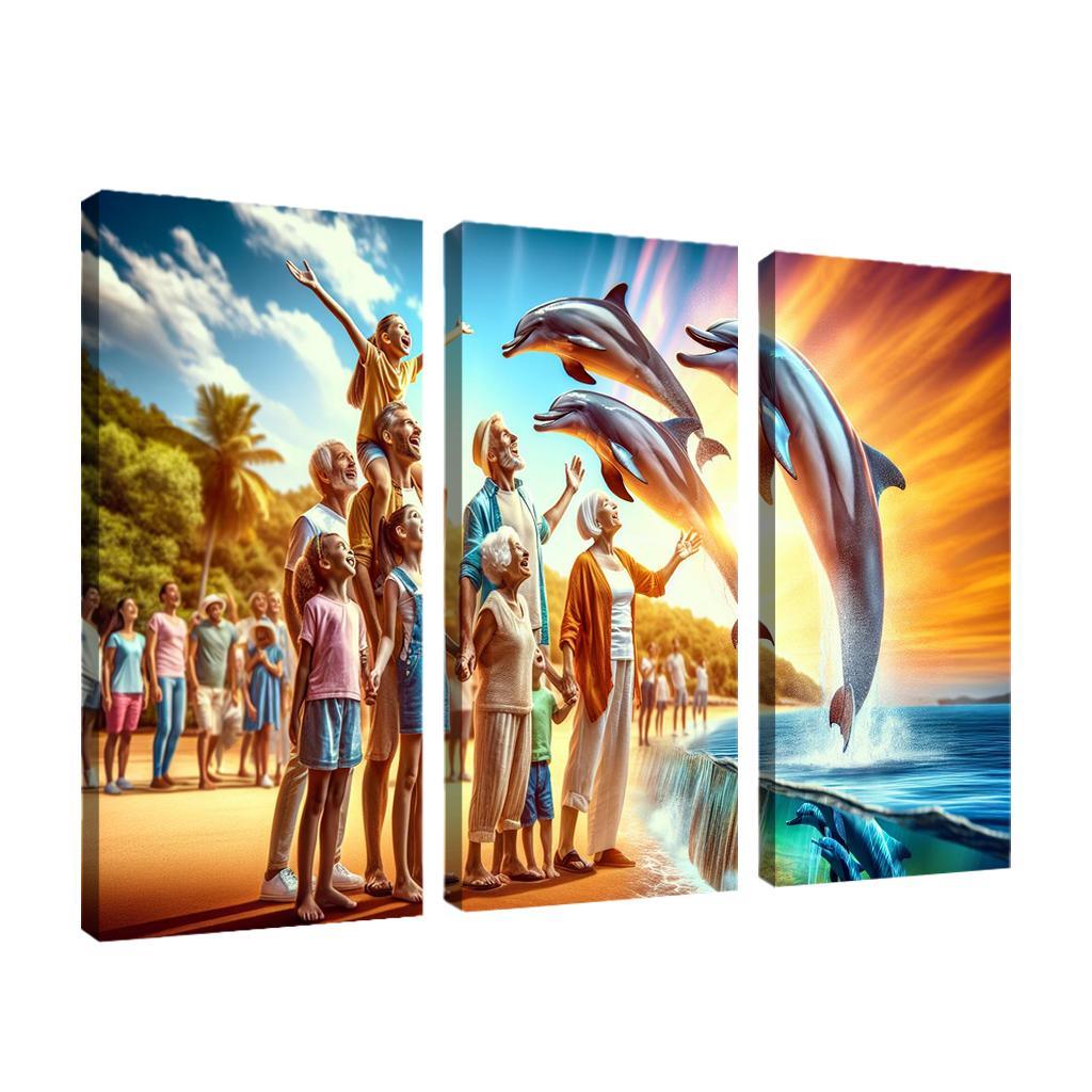 Dolphin Watch Point Wildlife Experience Custom Paintings Frame