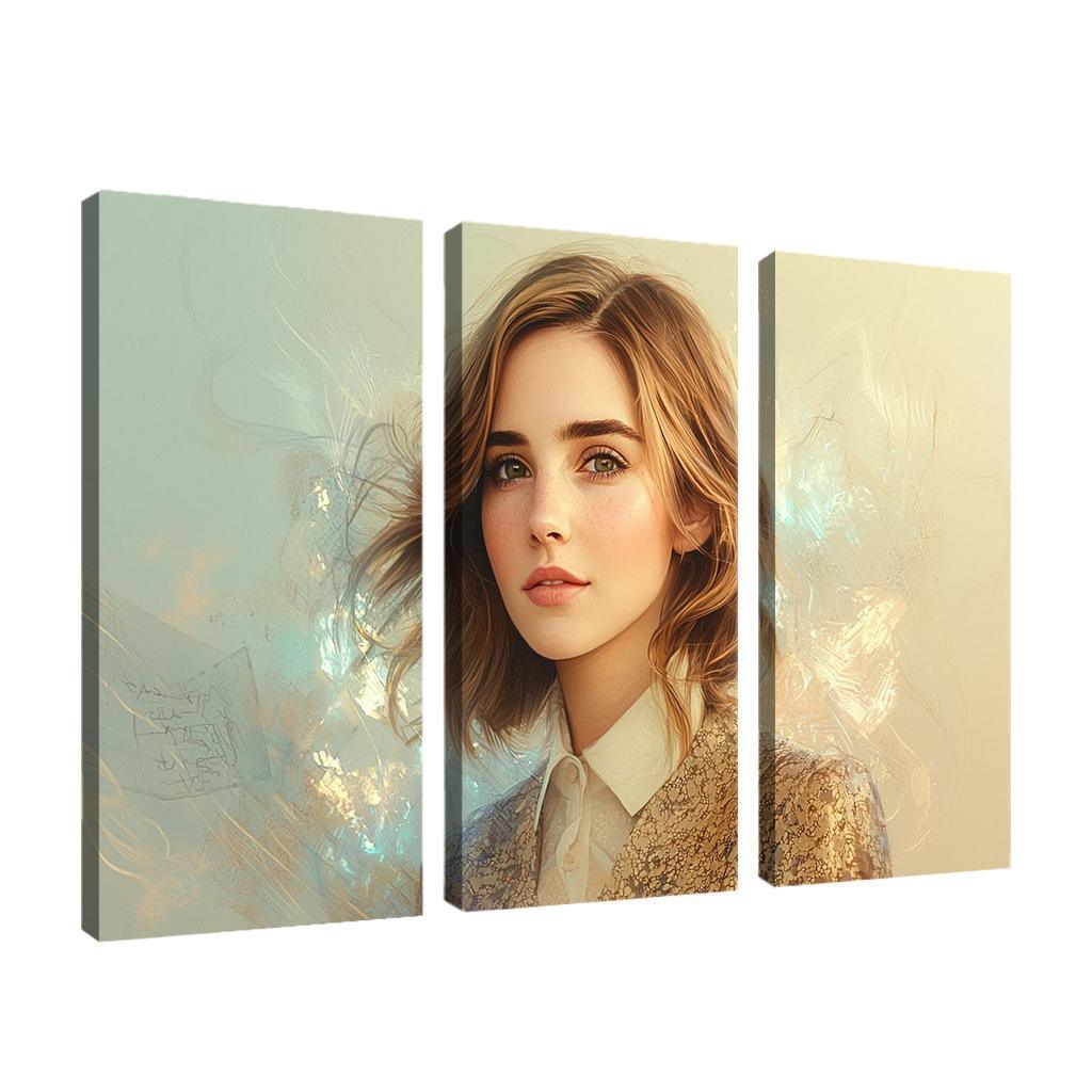 Emma Watson Leading With Grace In A Wizarding World Framed Paintings