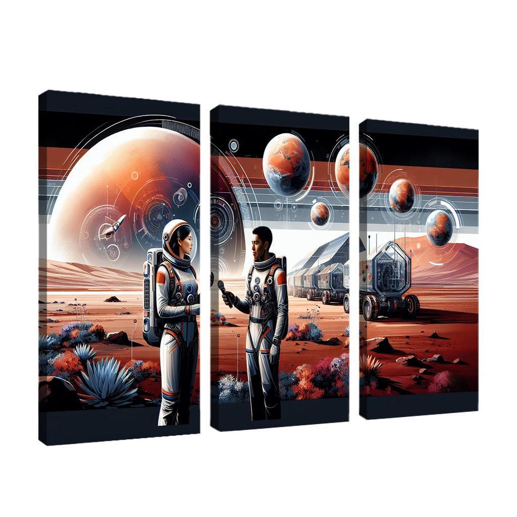 The Thrilling Future Of Human Space Travel Abstract Paintings Frame