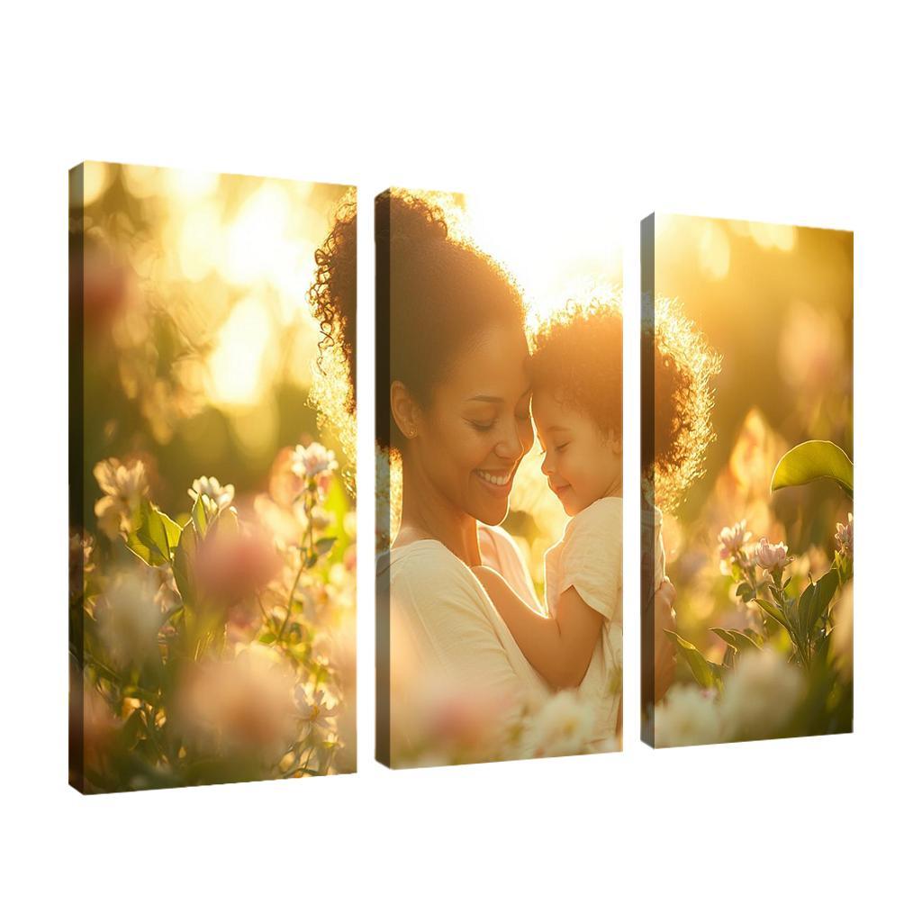 A Mothers Embrace The Essence Of Safety Custom Paintings Frame