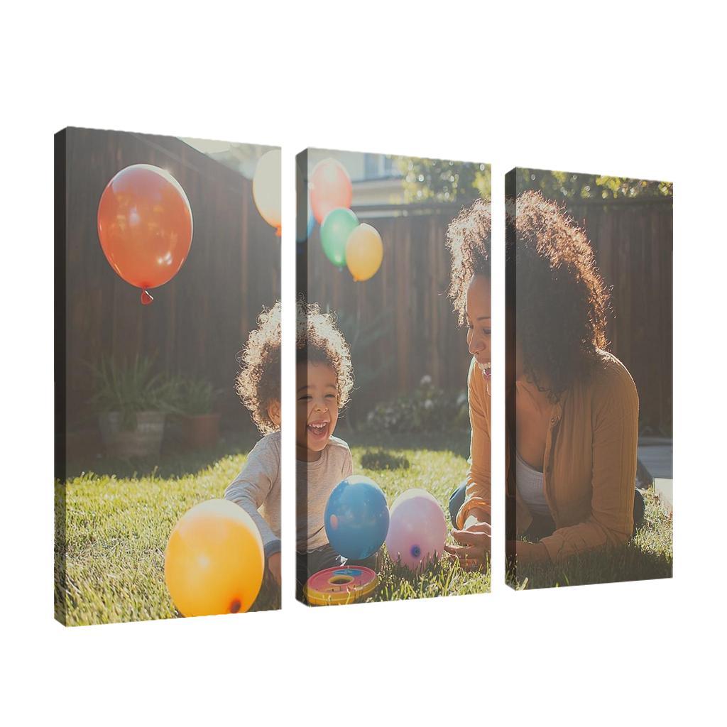 The Echo Of Her Laughter A Mothers Joy Canvas Paintings Frame
