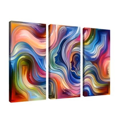 Chronicles of Emotion 3 Piece HD Canvas Wall Art-Original Frame