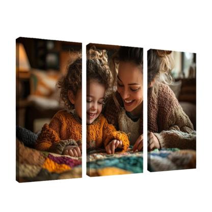 Threads Of Connection A Mothers Tapestry Of Love Canvas Paintings Frame