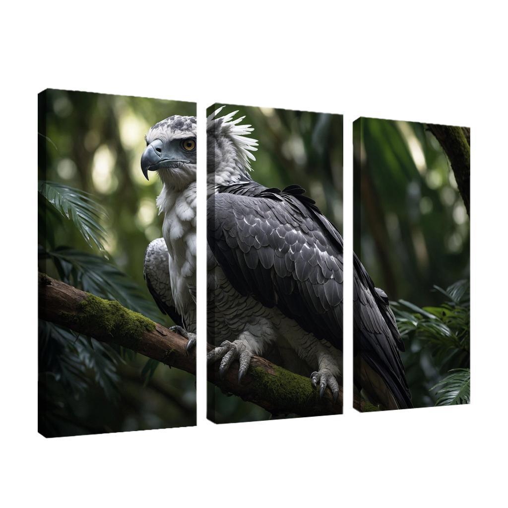 The Enchanting Harpy Eagle Ruler Of The Rainforest Canvas Paintings Frame