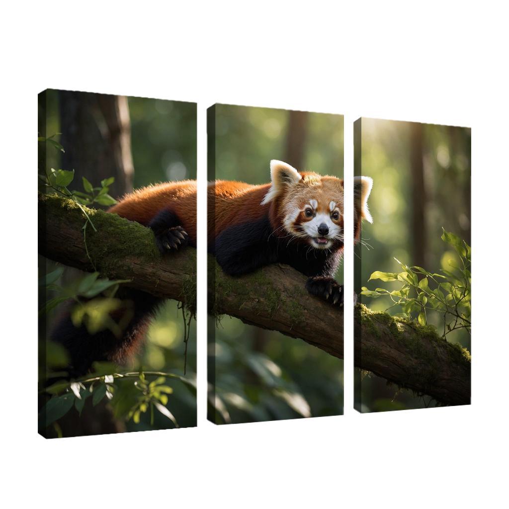 The Enigmatic Red Panda The Forest Dweller Framed Paintings