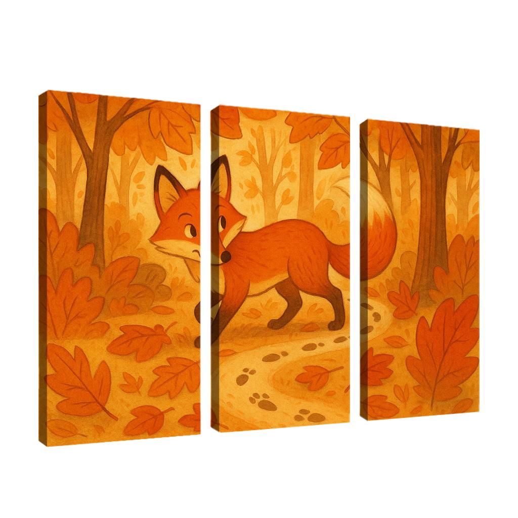 Forest Fox Trail Premium Artwork Frames