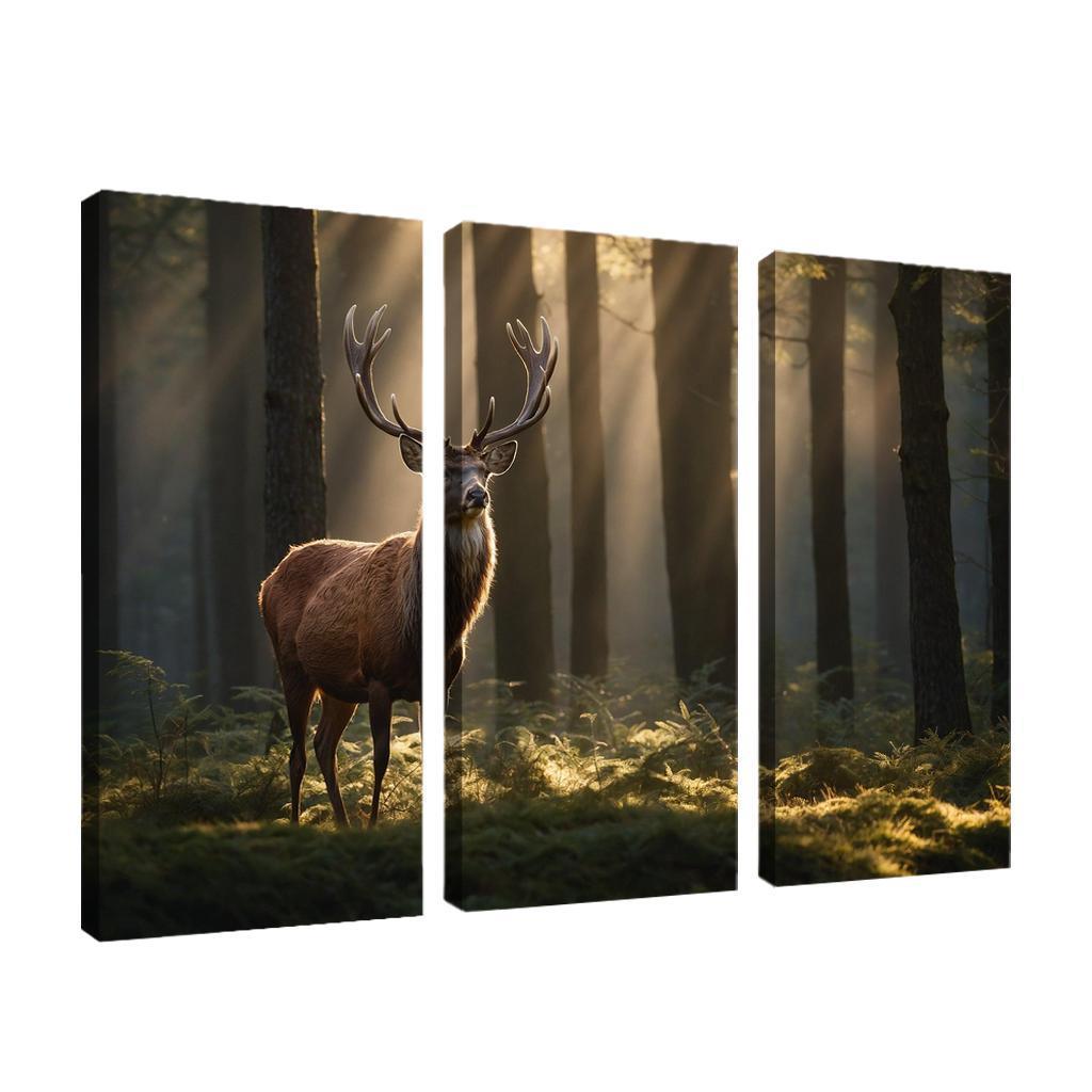 The Noble Red Deer Majestic Creature Of The Forest Oil Paintings Frame