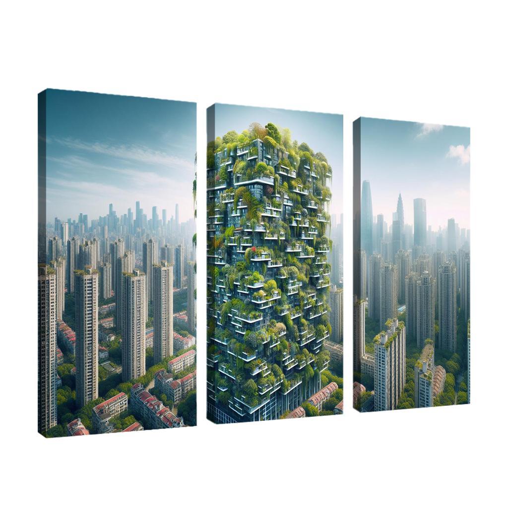 Vertical Forests Custom Paintings Frame