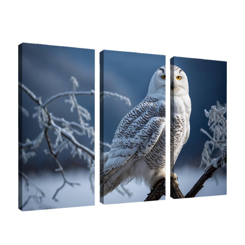The Regal Snowy Owl Silent Hunter Of The Arctic Modern Paintings Frame
